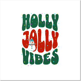 Holly Jolly Vibes Christmas Posters and Art
